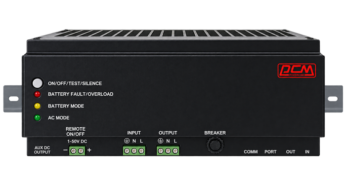 POWERCOM DRU-500 and 850 DIN Rail UPS 500VA MSW Australia
