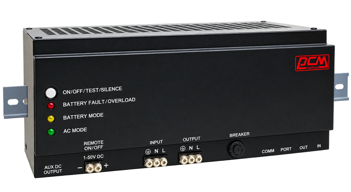 POWERCOM DRU-500 and 850 DIN Rail UPS 500VA MSW Australia 2