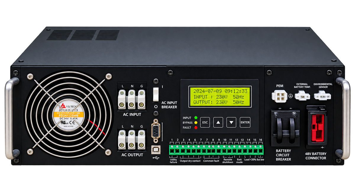 POWERCOM TC-650-3000HT Traffic Control 650-3000 watt PSW High Temp inc Batt Lead Australia 2